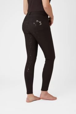 Horze Kaitlin Women's Full Seat Breeches With Flower Detail 23 Horze Kaitlin Women's Full Seat Breeches With Flower Detail -Sports - Equestrian Riding Shop 36705 AFBR 2