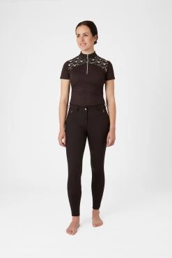 Horze Kaitlin Women's Full Seat Breeches With Flower Detail 24 Horze Kaitlin Women's Full Seat Breeches With Flower Detail -Sports - Equestrian Riding Shop 36705 AFBR 3