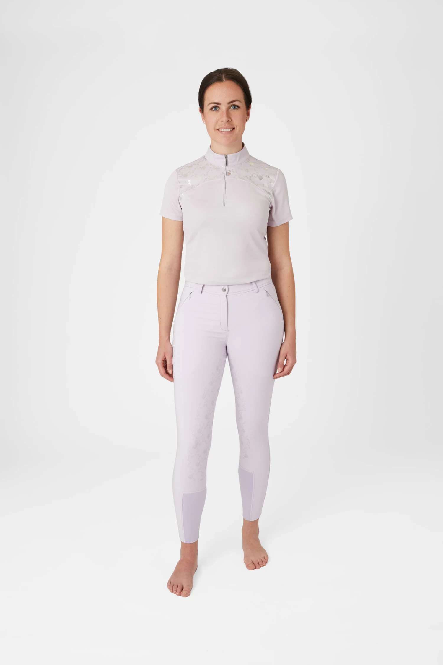 Horze Kaitlin Women's Full Seat Breeches With Flower Detail 12 Horze Kaitlin Women's Full Seat Breeches With Flower Detail - Image 10