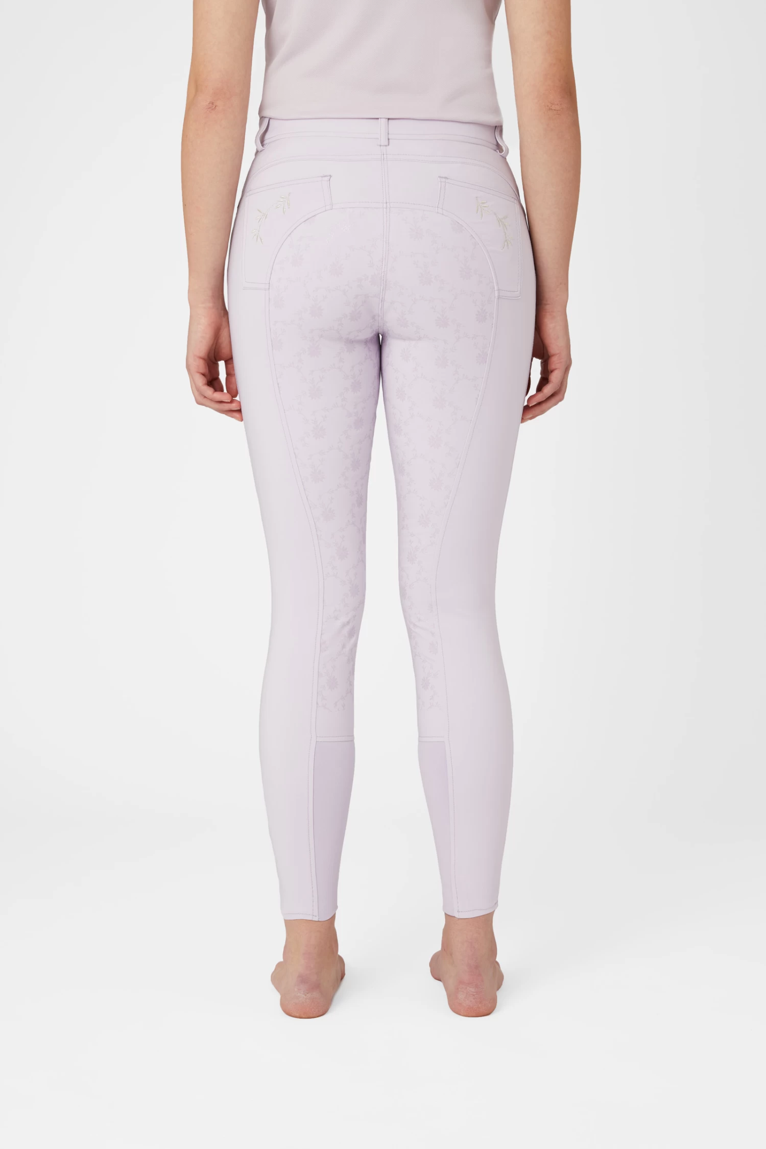Horze Kaitlin Women's Full Seat Breeches With Flower Detail 13 Horze Kaitlin Women's Full Seat Breeches With Flower Detail - Image 11