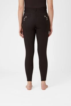 Horze Kaitlin Women's Knee Patch Breeches With Flower Detail 25 Horze Kaitlin Women's Knee Patch Breeches With Flower Detail -Sports - Equestrian Riding Shop 36706 AFBR 4