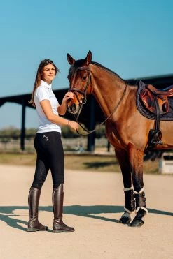 Horze Kaitlin Women's Knee Patch Breeches With Flower Detail 28 Horze Kaitlin Women's Knee Patch Breeches With Flower Detail -Sports - Equestrian Riding Shop 36706 AFBR 7