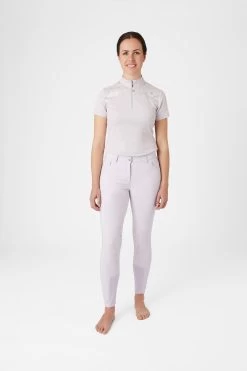 Horze Kaitlin Women's Knee Patch Breeches With Flower Detail 31 Horze Kaitlin Women's Knee Patch Breeches With Flower Detail -Sports - Equestrian Riding Shop 36706 OHPU 3
