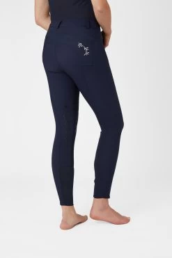 Horze Kaitlin Women's Knee Patch Breeches With Flower Detail 37 Horze Kaitlin Women's Knee Patch Breeches With Flower Detail -Sports - Equestrian Riding Shop 36706 pdb 02