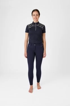 Horze Kaitlin Women's Knee Patch Breeches With Flower Detail 38 Horze Kaitlin Women's Knee Patch Breeches With Flower Detail -Sports - Equestrian Riding Shop 36706 pdb 03
