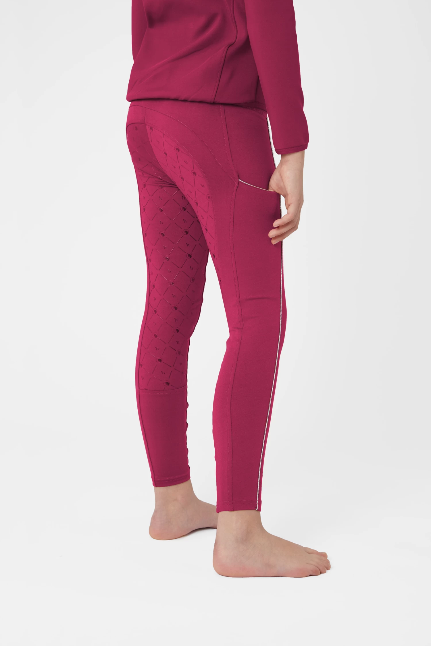 Horze Ella Kids Functional Riding Tights 4 Horze Ella Kids Functional Riding Tights - Image 2