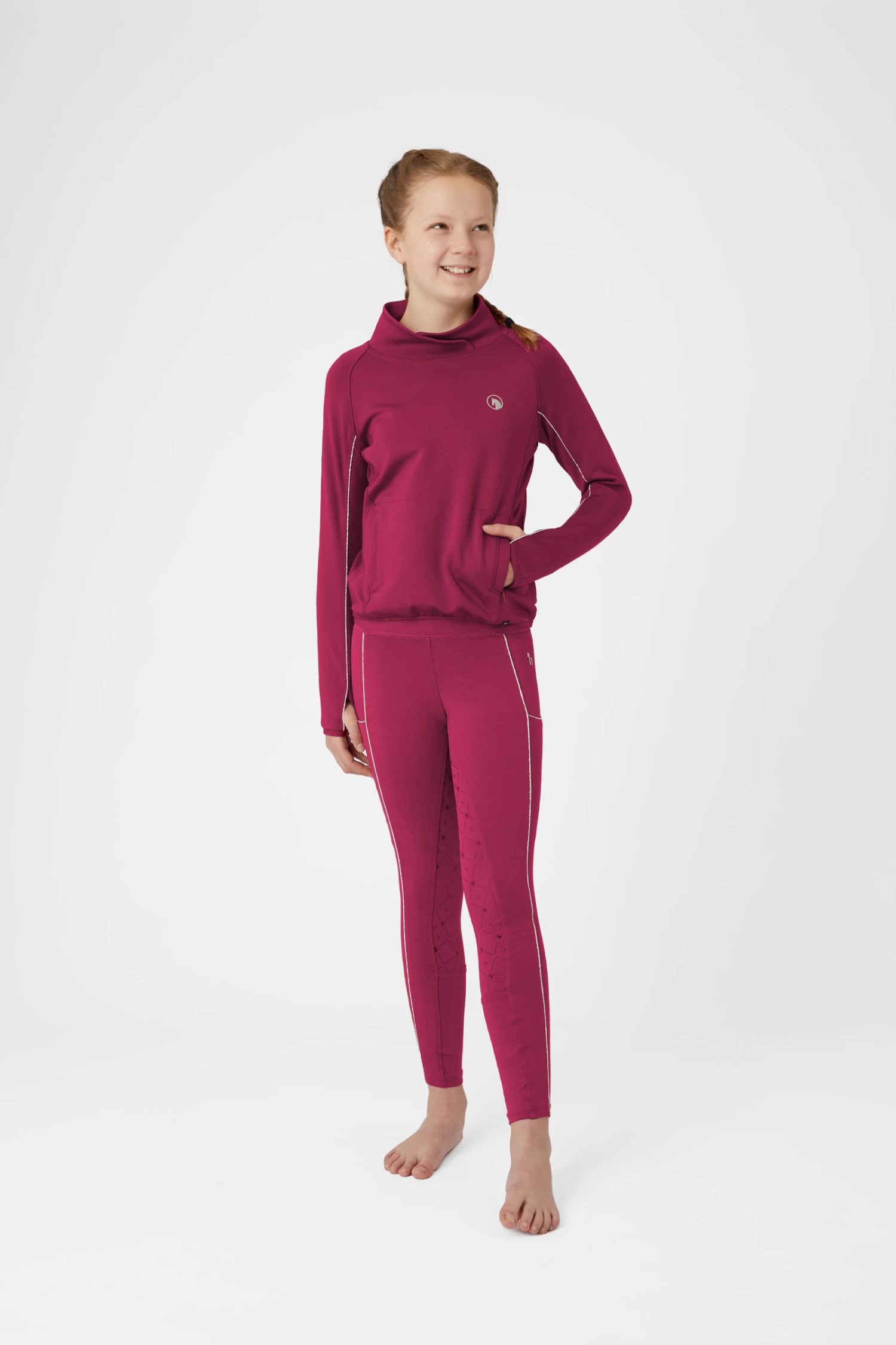 Horze Ella Kids Functional Riding Tights 5 Horze Ella Kids Functional Riding Tights - Image 3