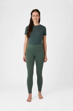 Horze Ginny Women's Silicone Full Seat Riding Tights With Phone Pockets -Sports - Equestrian Riding Shop 36721 CLGR 3