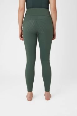 Horze Ginny Women's Silicone Full Seat Riding Tights With Phone Pockets -Sports - Equestrian Riding Shop 36721 CLGR 4