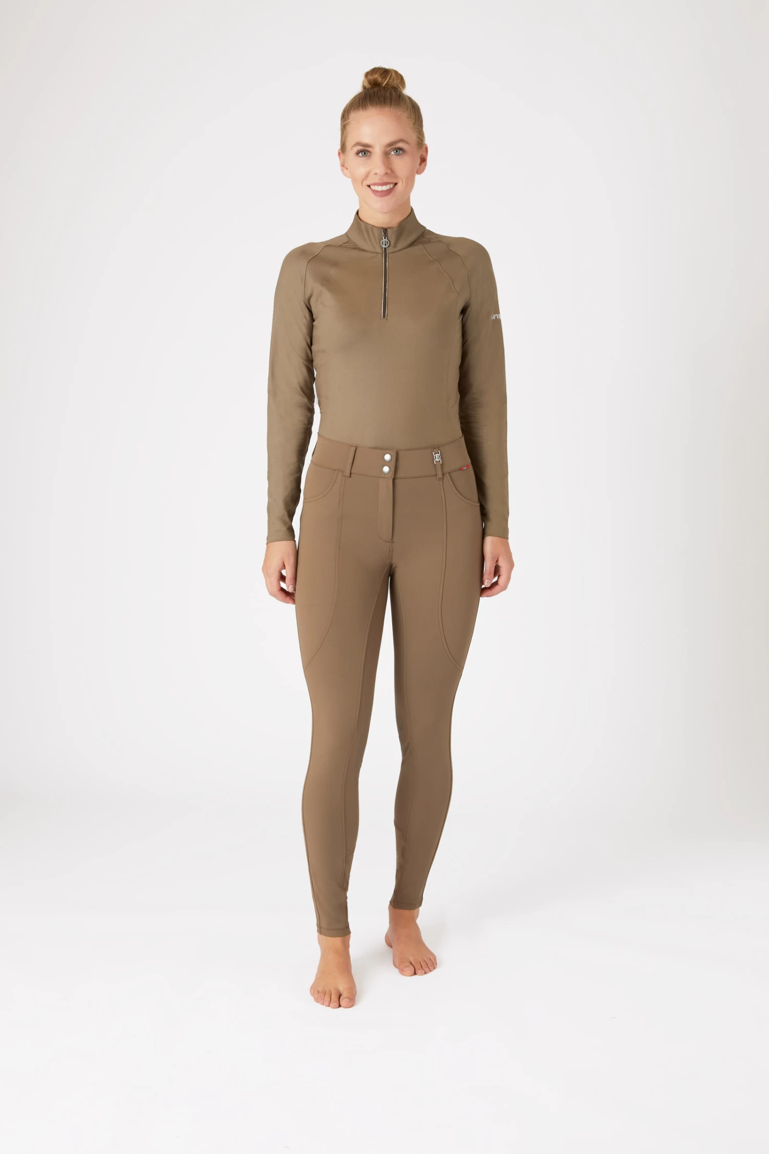 B Vertigo Davina Women's Mid-Rise Knee Patch Breeches With Phone Pockets 20 B Vertigo Davina Women's Mid-Rise Knee Patch Breeches With Phone Pockets - Image 18