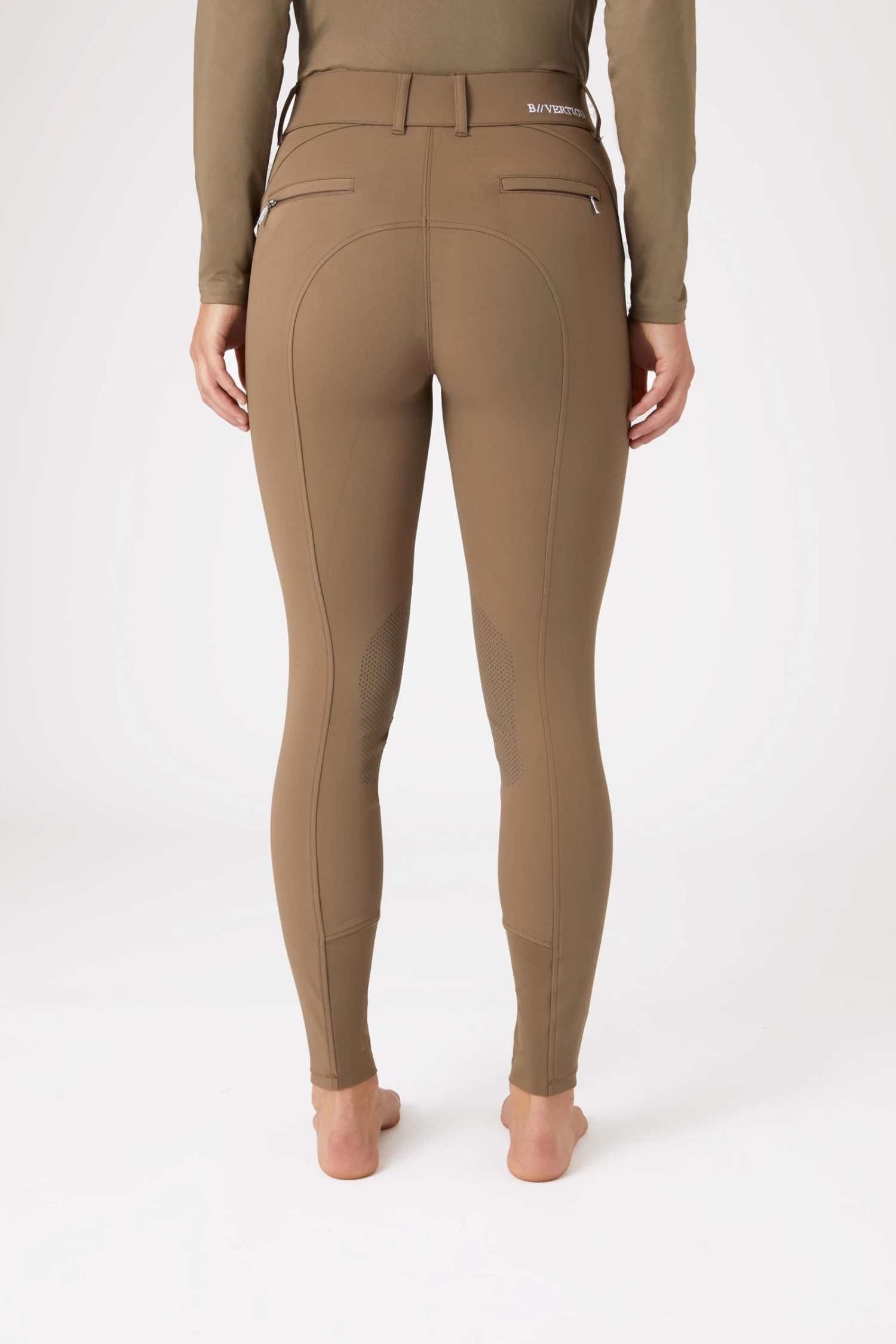 B Vertigo Davina Women's Mid-Rise Knee Patch Breeches With Phone Pockets 21 B Vertigo Davina Women's Mid-Rise Knee Patch Breeches With Phone Pockets - Image 19