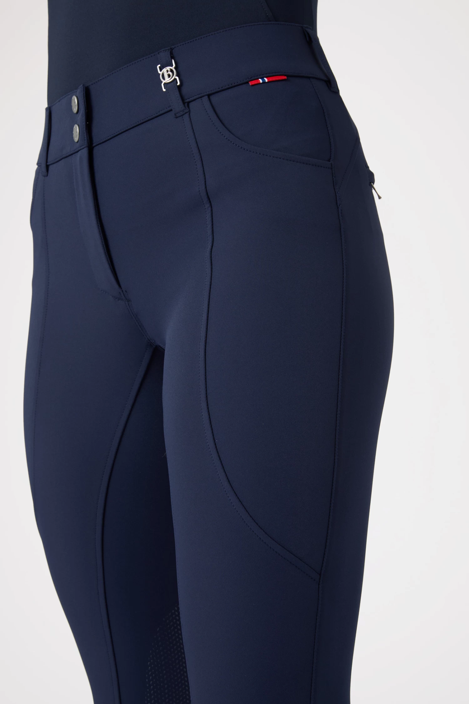 B Vertigo Davina Women's Mid-Rise Knee Patch Breeches With Phone Pockets 7 B Vertigo Davina Women's Mid-Rise Knee Patch Breeches With Phone Pockets - Image 5