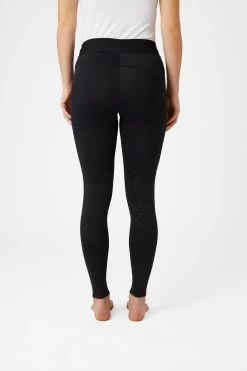 Horze Nadia Women's Silicone Knee Patch Riding Tights With 4-Pockets -Sports - Equestrian Riding Shop 36724 BL 4
