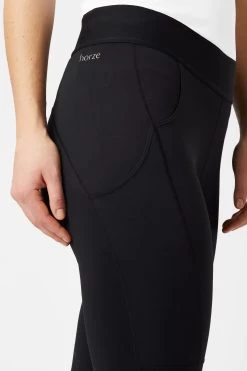 Horze Nadia Women's Silicone Knee Patch Riding Tights With 4-Pockets -Sports - Equestrian Riding Shop 36724 BL 5