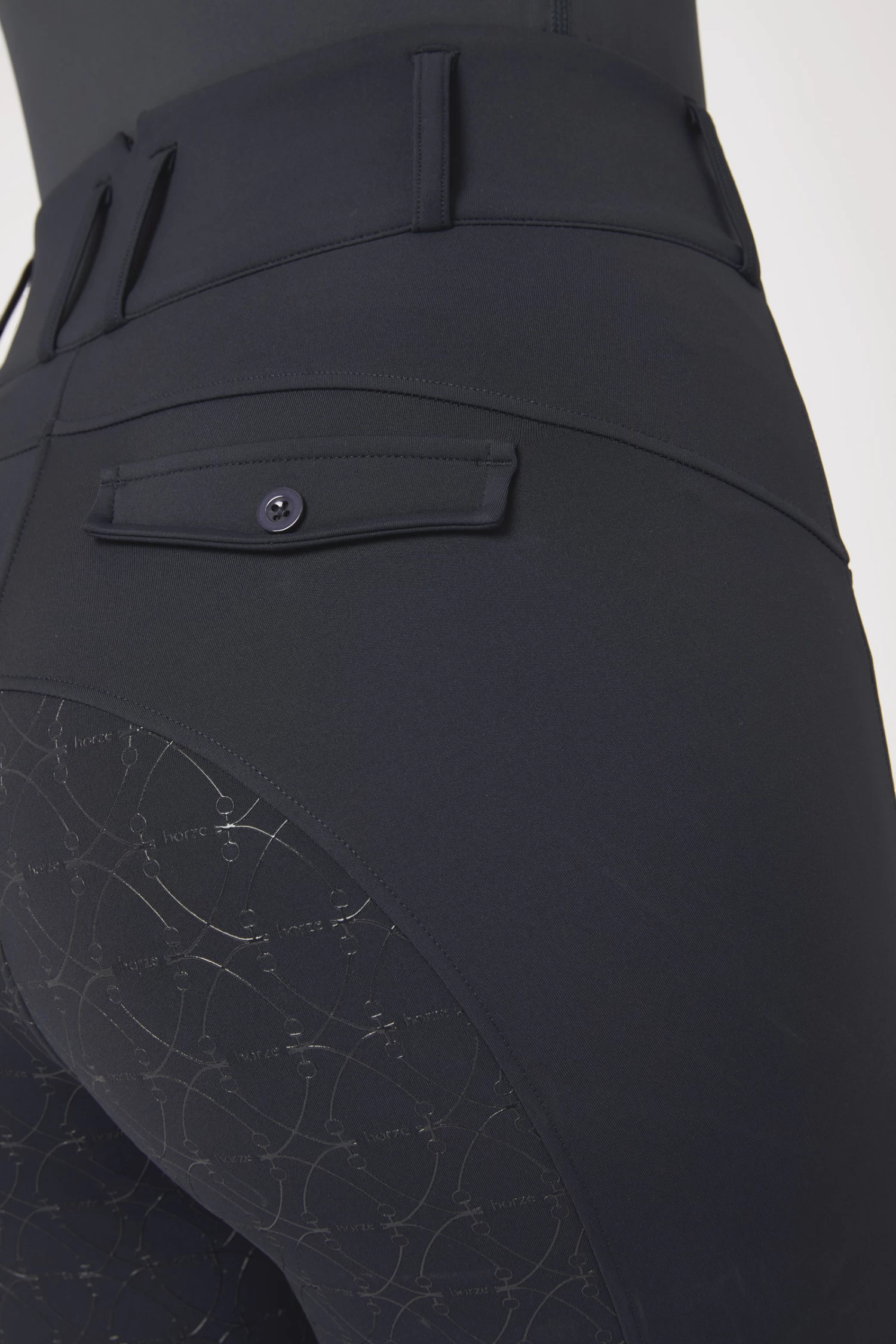 Horze Ingrid Women's High Waist Full Seat Winter Breeches 7 Horze Ingrid Women's High Waist Full Seat Winter Breeches - Image 5