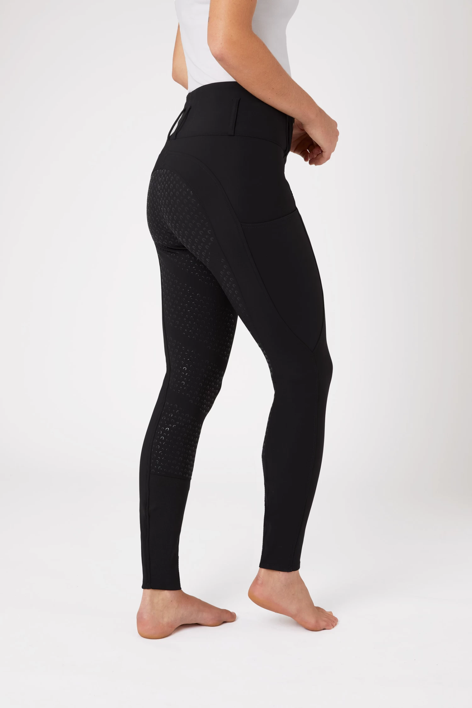 Horze Louisa Women's High Waist Thermo Full Seat Breeches 4 Horze Louisa Women's High Waist Thermo Full Seat Breeches - Image 2