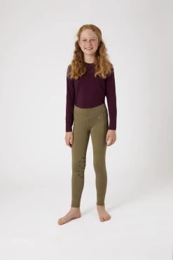 Horze Monster Kids Knee Grip Riding Tights -Sports - Equestrian Riding Shop 36737 ntbr 03