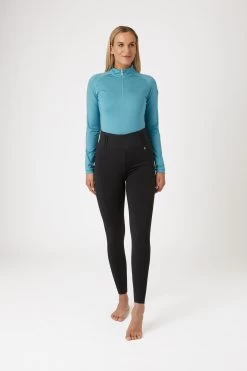 Horze Everly Women's Knee Grip Riding Tights -Sports - Equestrian Riding Shop 36738 BL 3