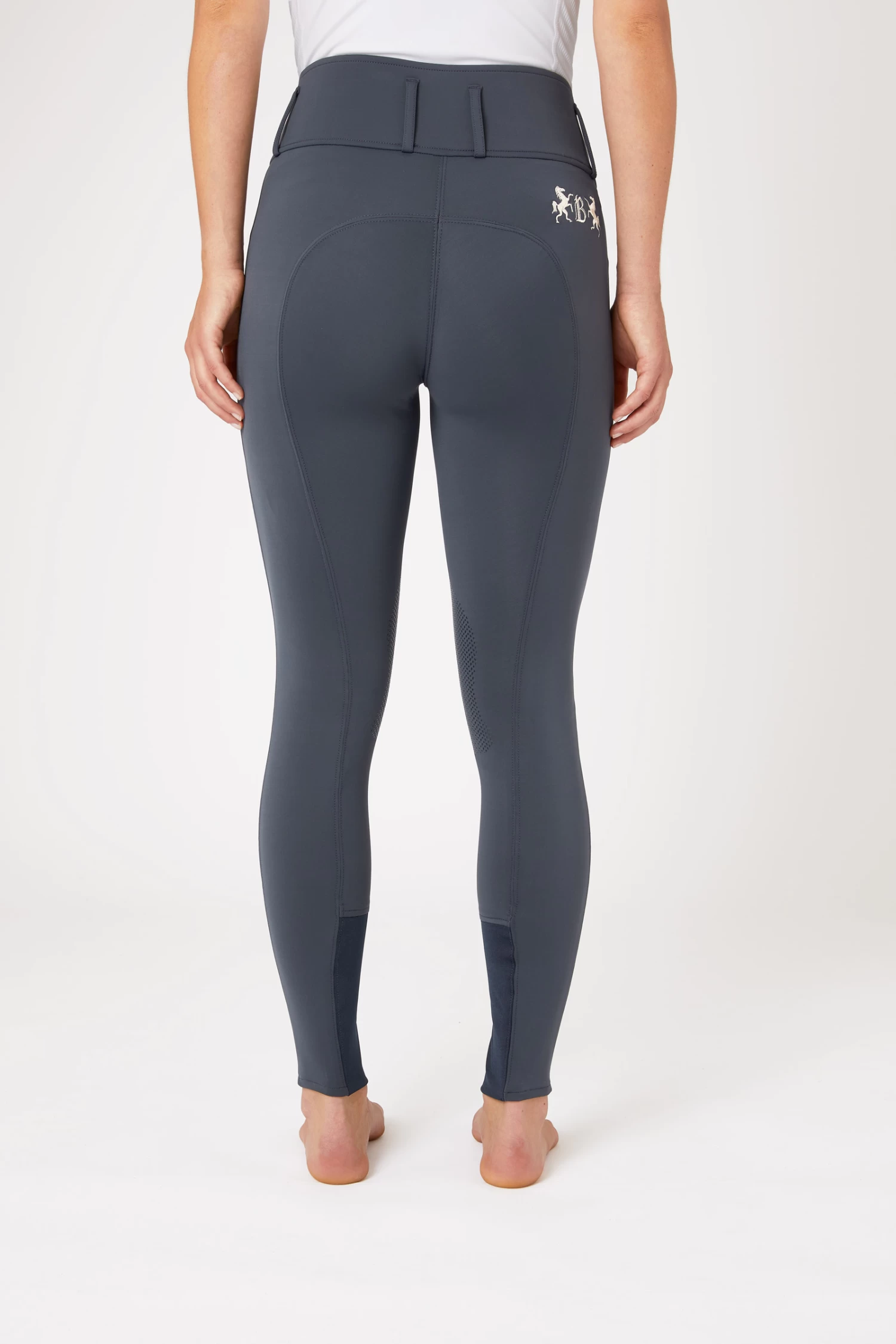 B Vertigo Meghan Women's High Waist Knee Patch Breeches 6 B Vertigo Meghan Women's High Waist Knee Patch Breeches - Image 4