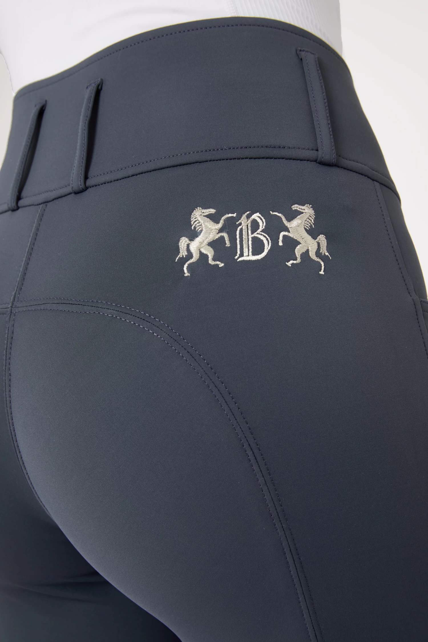 B Vertigo Meghan Women's High Waist Knee Patch Breeches 8 B Vertigo Meghan Women's High Waist Knee Patch Breeches - Image 6