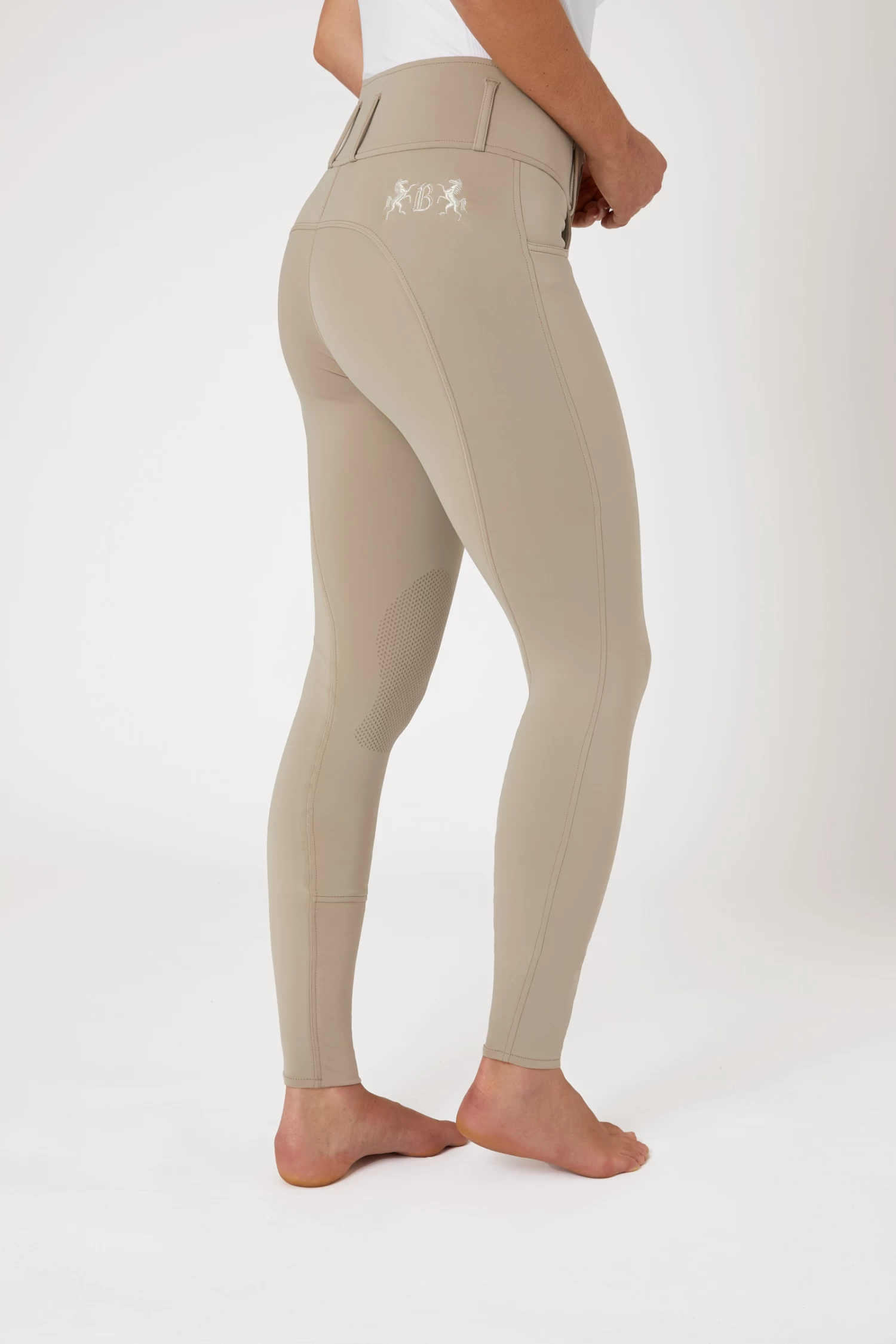 B Vertigo Meghan Women's High Waist Knee Patch Breeches 11 B Vertigo Meghan Women's High Waist Knee Patch Breeches - Image 9