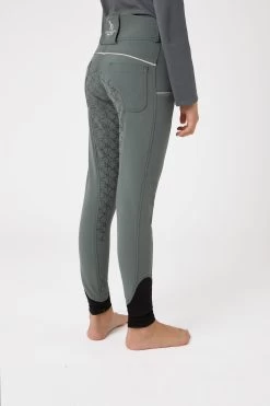 Horze Leighton Teens Silicone Full Grip Breeches With Phone Pocket -Sports - Equestrian Riding Shop 36746 udgr 02