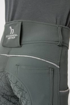 Horze Leighton Teens Silicone Full Grip Breeches With Phone Pocket -Sports - Equestrian Riding Shop 36746 udgr 06