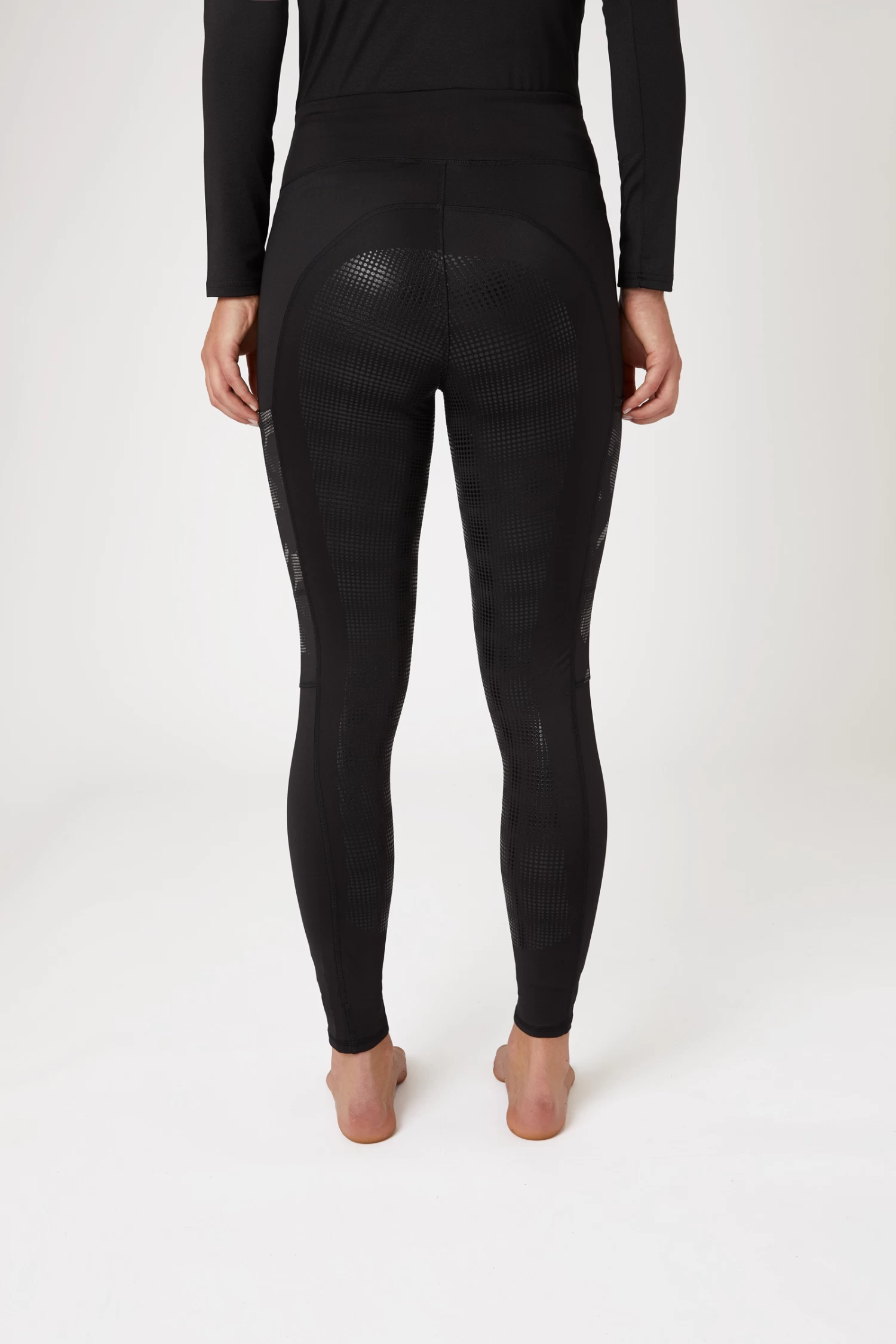 Horze Luminox Women's Reflective Full Seat Riding Tights 6 Horze Luminox Women's Reflective Full Seat Riding Tights - Image 4