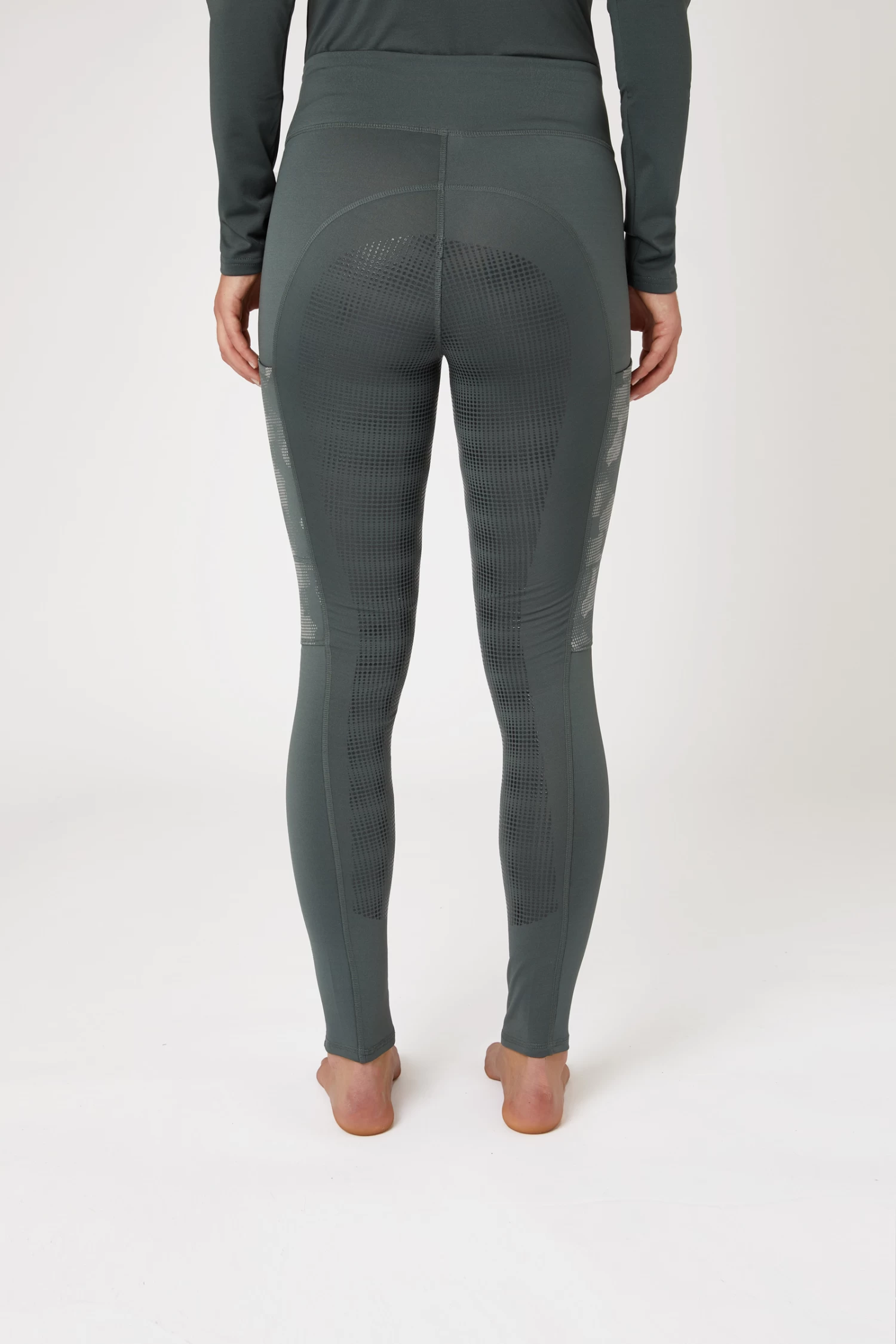 Horze Luminox Women's Reflective Full Seat Riding Tights 14 Horze Luminox Women's Reflective Full Seat Riding Tights - Image 12