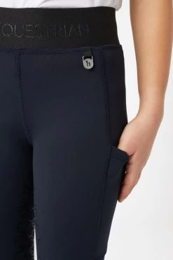 Horze Leighton Teens Silicone Full Grip Riding Tights With Warm Lining -Sports - Equestrian Riding Shop 36750 590 05