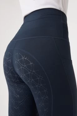 Horze Mette Women's Full Seat Mid Season Riding Tights With High Waist -Sports - Equestrian Riding Shop 36752 IKB 6