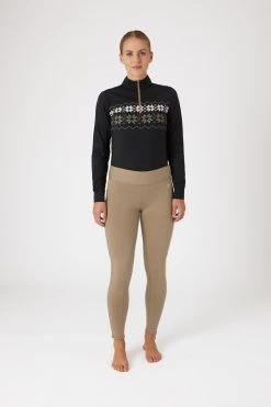 Horze Active Women's Full Grip Winter Riding Tights With Phone Pocket -Sports - Equestrian Riding Shop 36780 dtbe 03