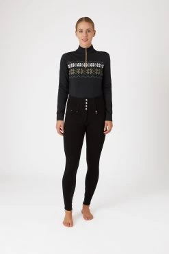 Horze Tara High Waist Full Grip Mid-Season Breeches 25 Horze Tara High Waist Full Grip Mid-Season Breeches -Sports - Equestrian Riding Shop 36791 BL 3