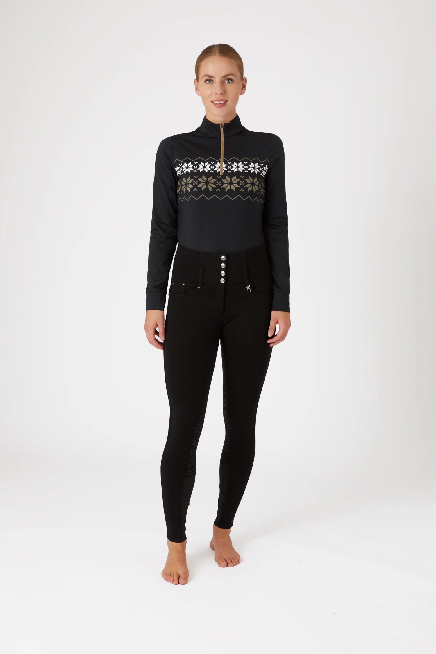 Horze Tara High Waist Full Grip Mid-Season Breeches 12 Horze Tara High Waist Full Grip Mid-Season Breeches - Image 10