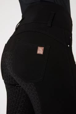 Horze Tara High Waist Full Grip Mid-Season Breeches 34 Horze Tara High Waist Full Grip Mid-Season Breeches -Sports - Equestrian Riding Shop 36791 bl 06