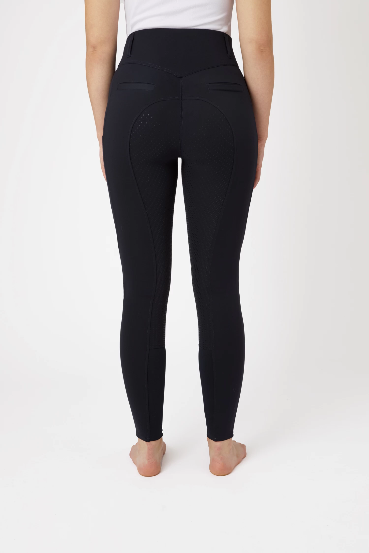 Horze Mira Women's High Waist Full Grip Breeches 6 Horze Mira Women's High Waist Full Grip Breeches - Image 4