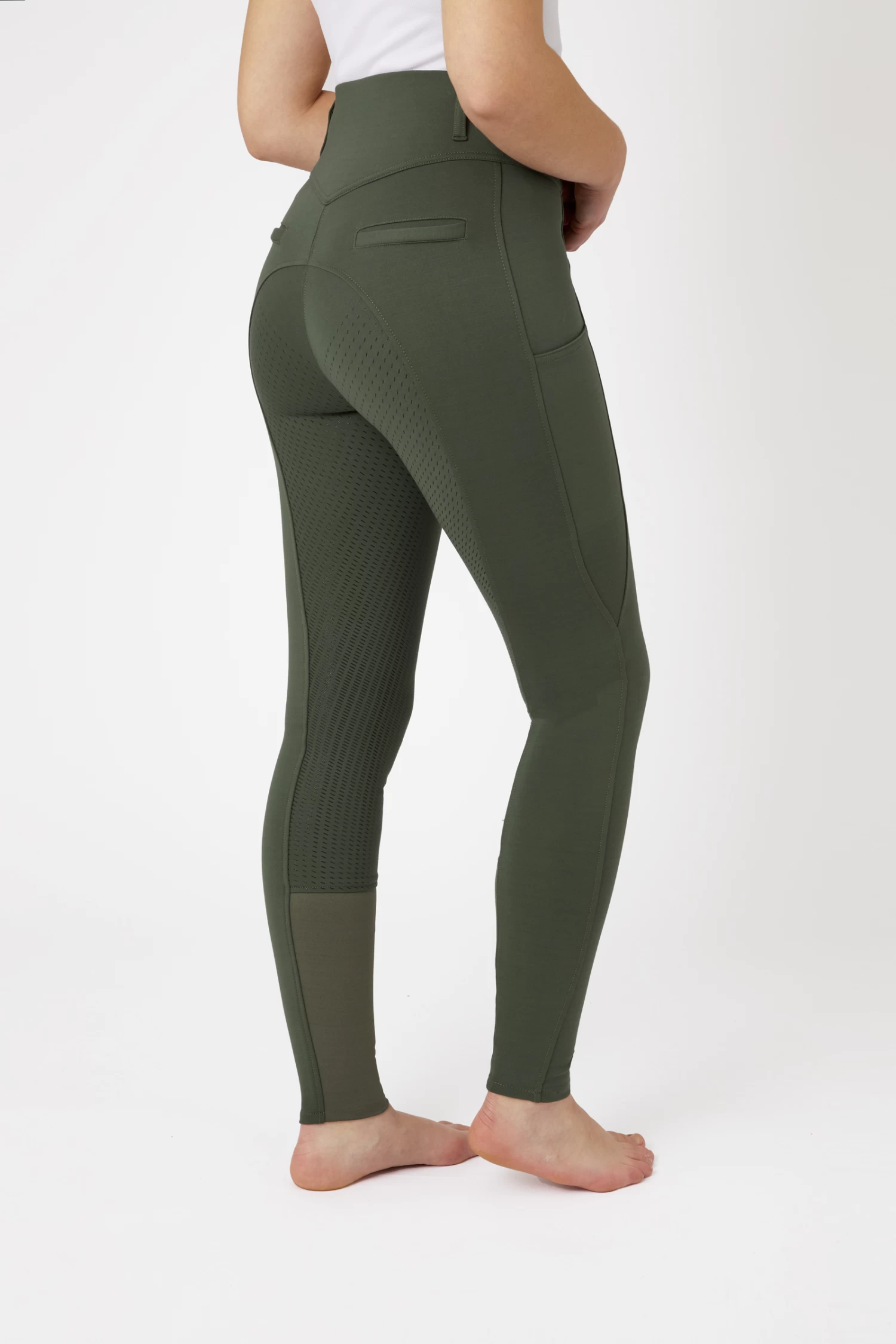 Horze Mira Women's High Waist Full Grip Breeches 12 Horze Mira Women's High Waist Full Grip Breeches - Image 10