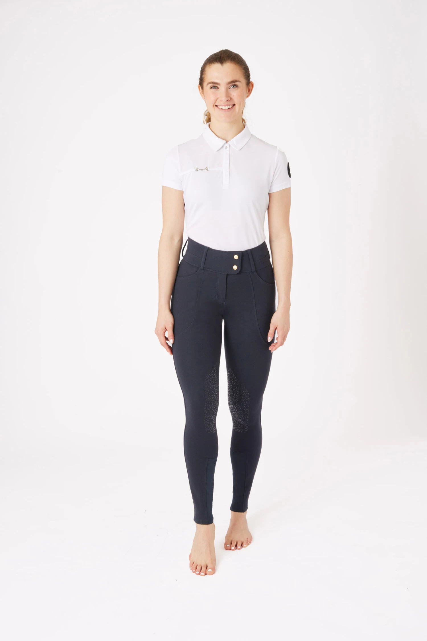 Horze Bella Women's Knee Grip Breeches 5 Horze Bella Women's Knee Grip Breeches - Image 3