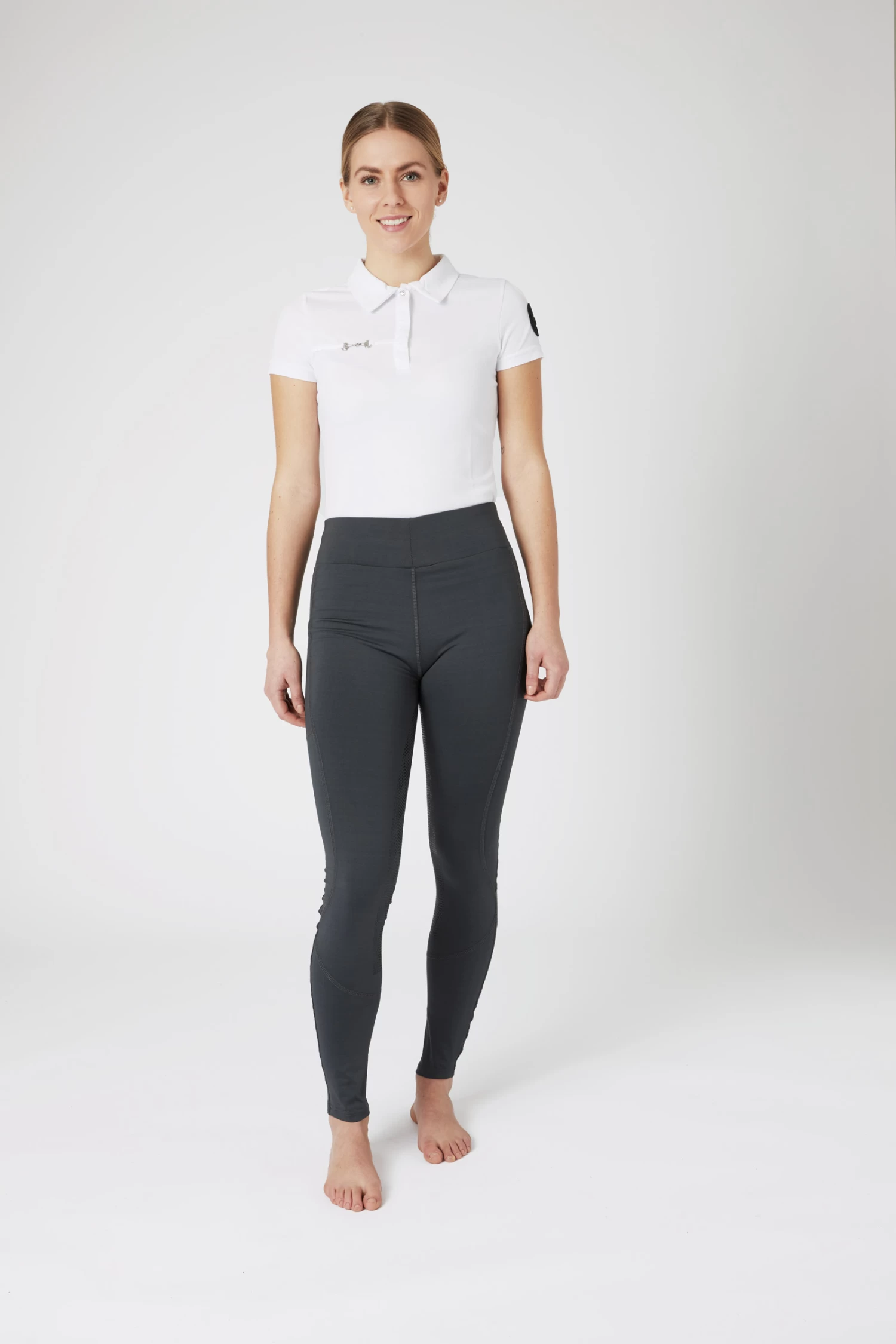 Horze Women's High Waist Silicone Full Seat Riding Tights 16 Horze Women's High Waist Silicone Full Seat Riding Tights - Image 14