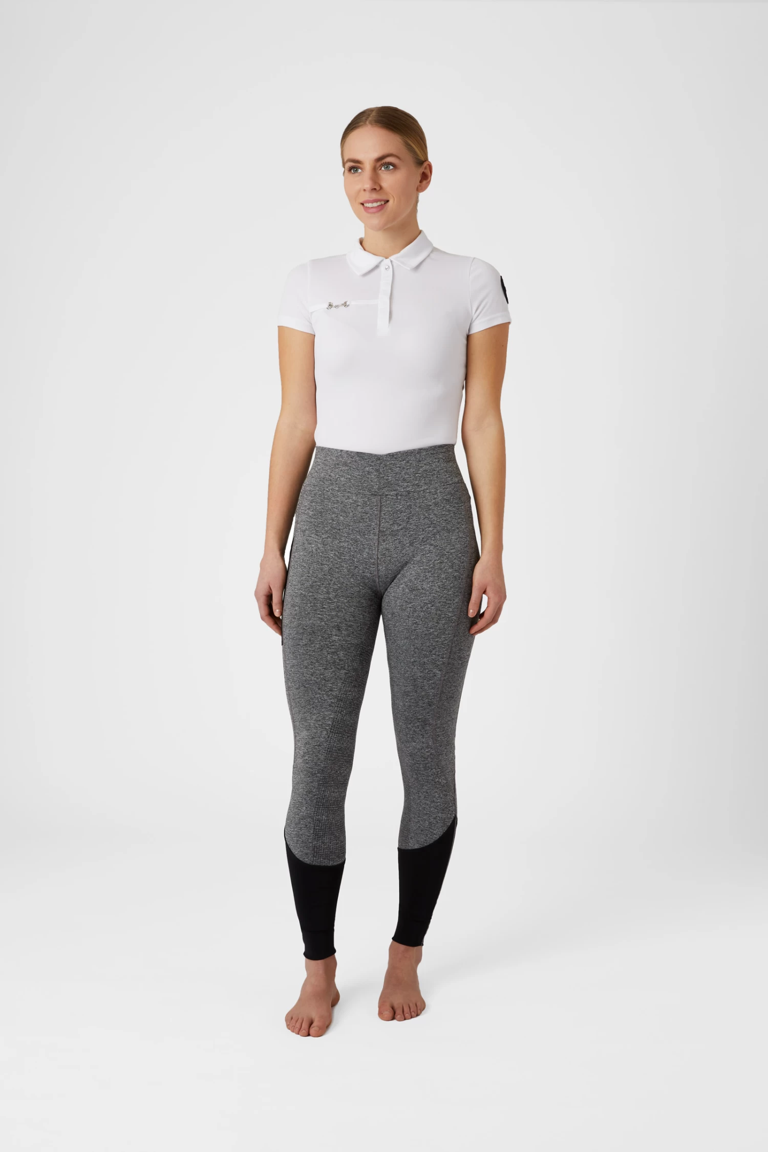 Horze Women's Silicone Full Seat Riding Tights With Mesh 19 Horze Women's Silicone Full Seat Riding Tights With Mesh - Image 17