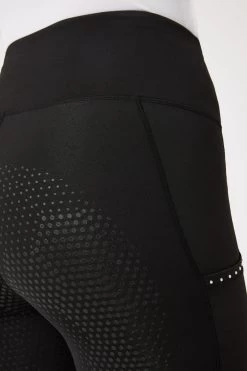 Horze Women's Silicone Full Seat Riding Tights With Crystal Pockets -Sports - Equestrian Riding Shop 36908 BL 6