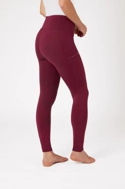 Horze Women's Silicone Full Seat Riding Tights With Crystal Pockets -Sports - Equestrian Riding Shop 36908 BRE 2