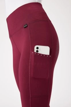 Horze Women's Silicone Full Seat Riding Tights With Crystal Pockets -Sports - Equestrian Riding Shop 36908 BRE 5