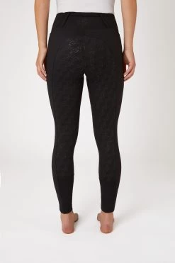 Horze Women's Full Seat Tights With Rosegold Zipper 25 Horze Women's Full Seat Tights With Rosegold Zipper -Sports - Equestrian Riding Shop 36909 bl 04