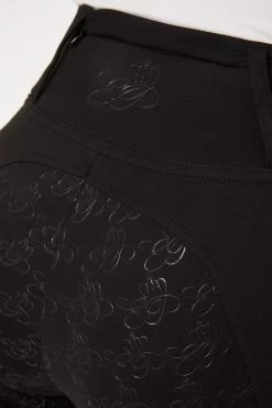 Horze Women's Full Seat Tights With Rosegold Zipper 27 Horze Women's Full Seat Tights With Rosegold Zipper -Sports - Equestrian Riding Shop 36909 bl 06