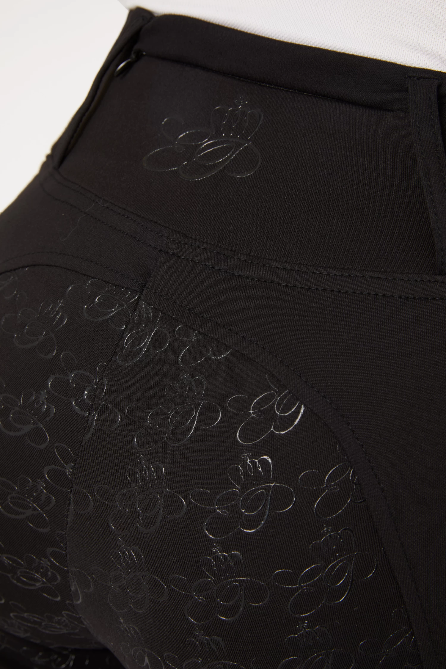 Horze Women's Full Seat Tights With Rosegold Zipper 8 Horze Women's Full Seat Tights With Rosegold Zipper - Image 6