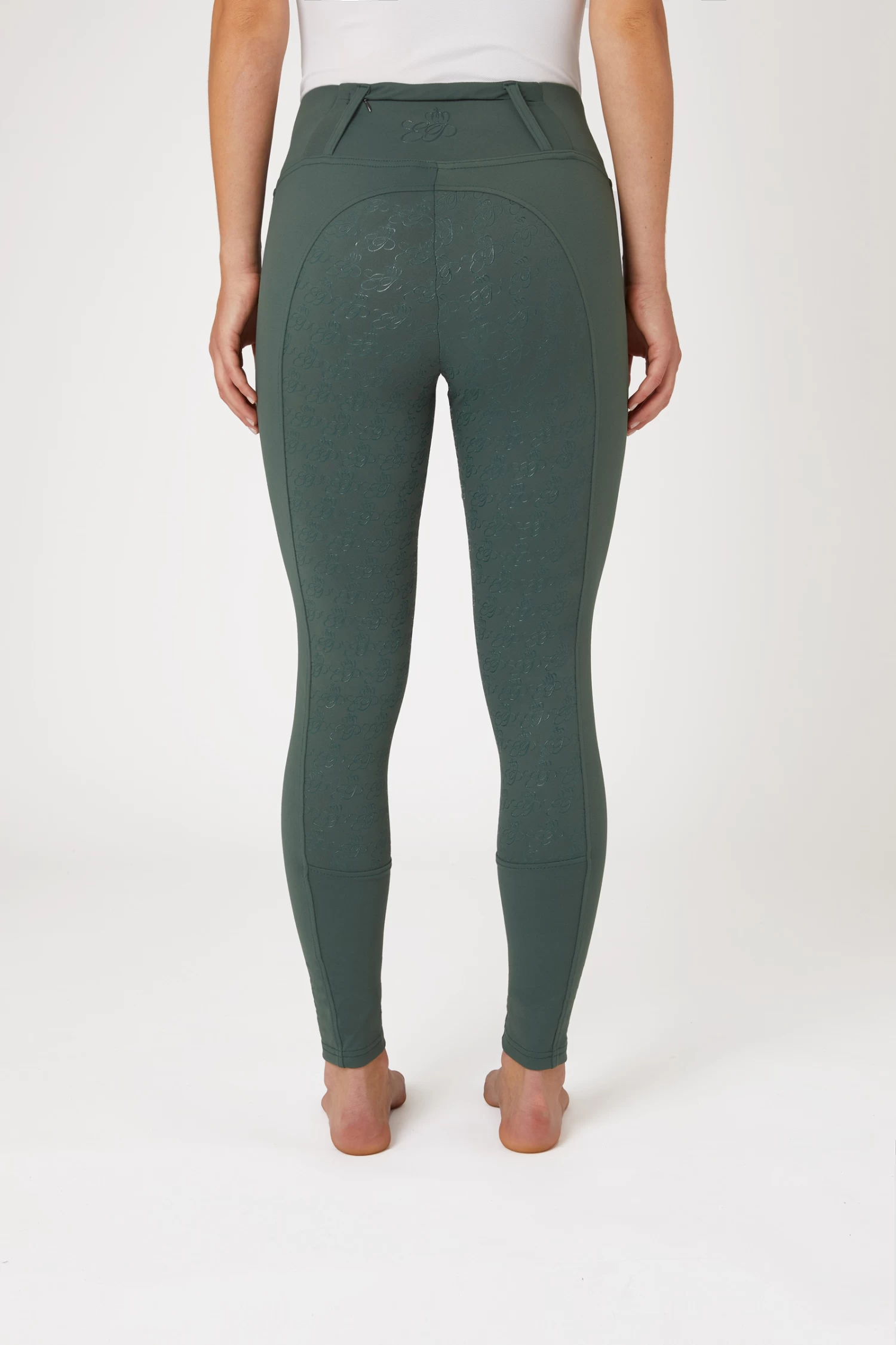 Horze Women's Full Seat Tights With Rosegold Zipper 20 Horze Women's Full Seat Tights With Rosegold Zipper - Image 18