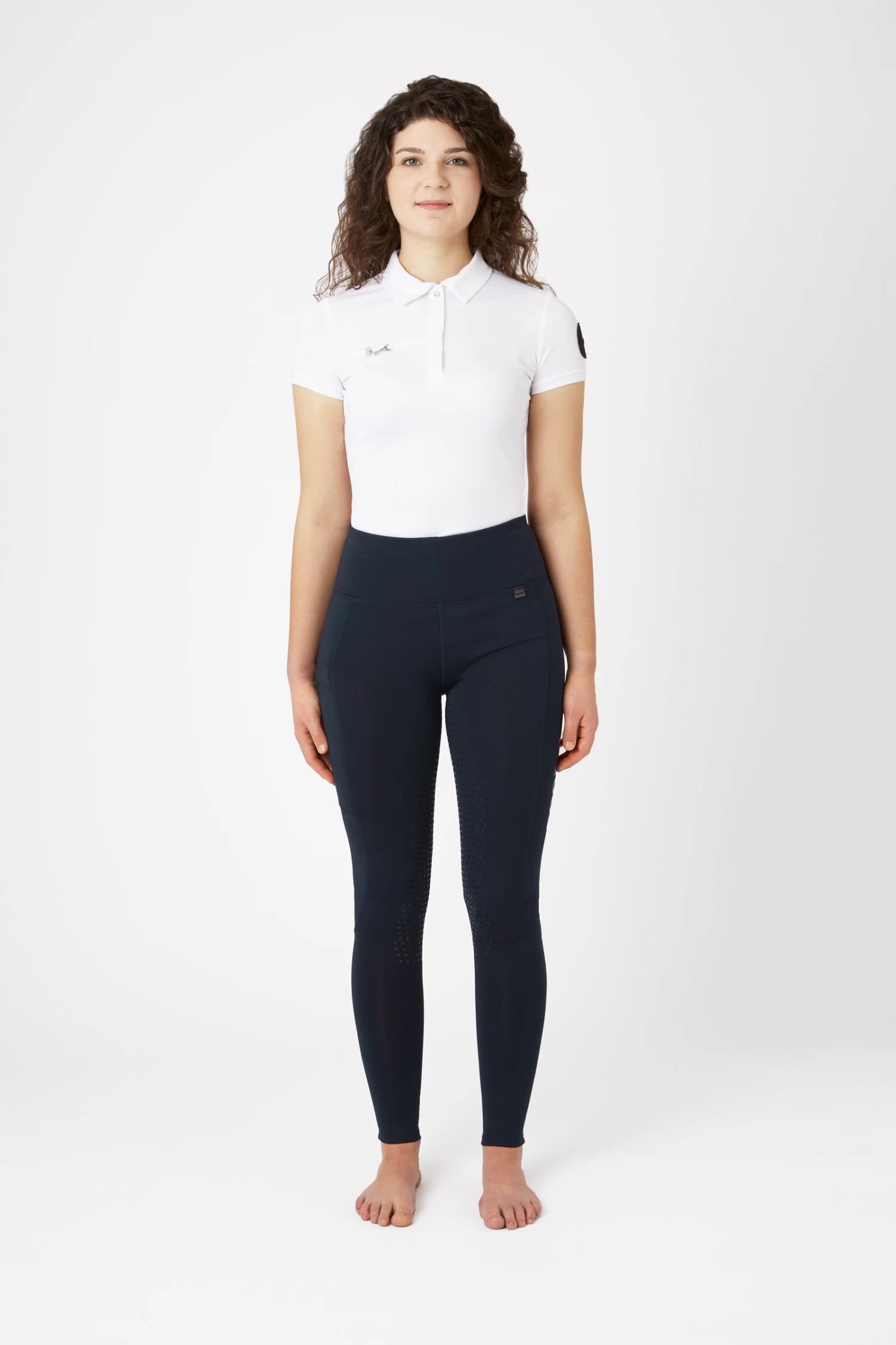 Horze Women's Full Seat Tights With Mesh Leg Bottoms 12 Horze Women's Full Seat Tights With Mesh Leg Bottoms - Image 10