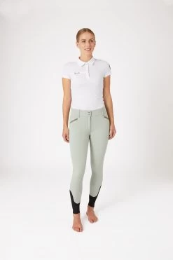 Horze Women's Silicone Full Seat Breeches With High Waist And Crystal Pocket -Sports - Equestrian Riding Shop 36952 AGGR 3