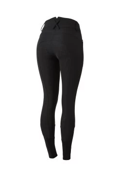 Horze Women's Silicone Full Seat Breeches With High Waist And Crystal Pocket -Sports - Equestrian Riding Shop 36952 BL 1